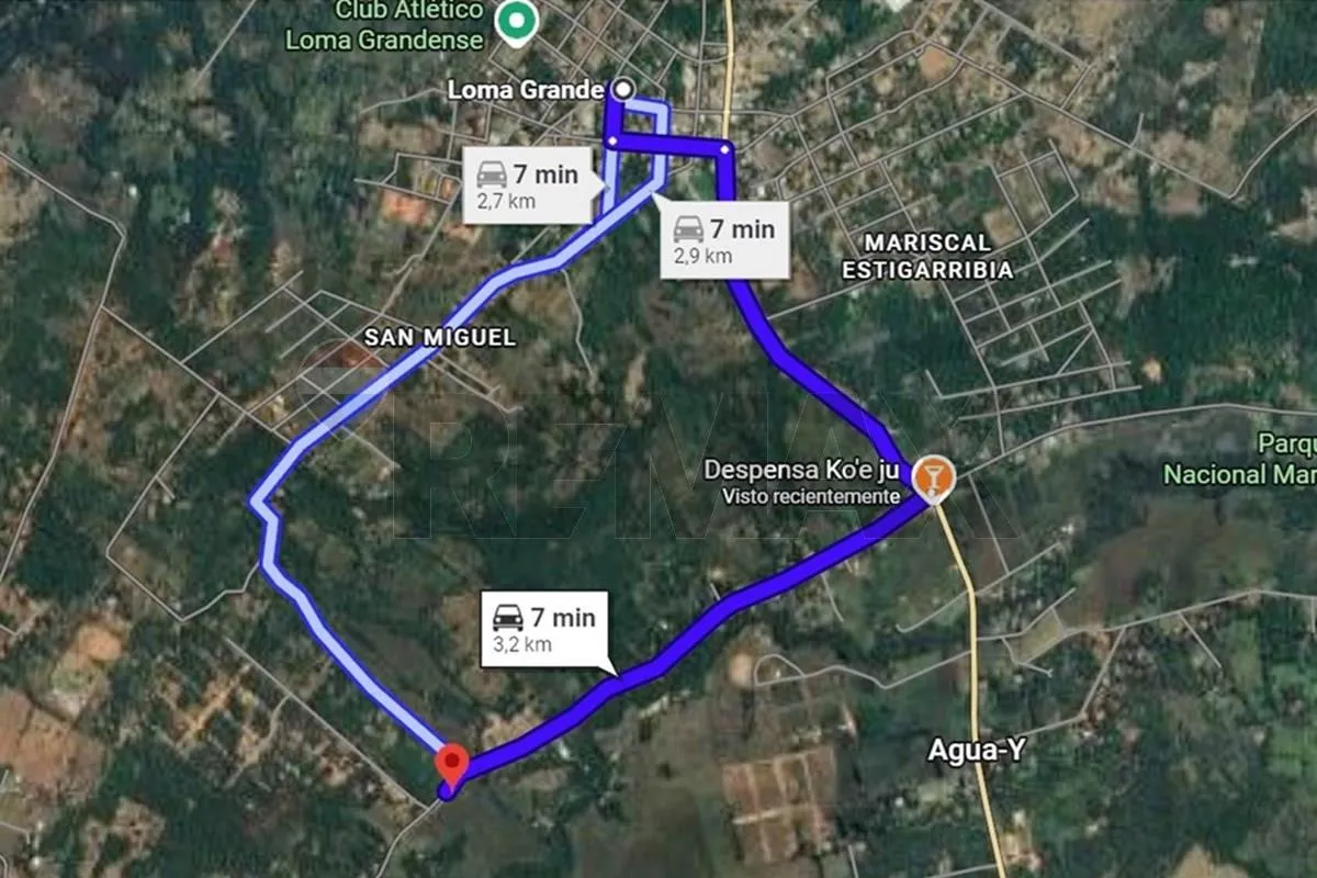 Terreno de 3 has, en Loma Grande